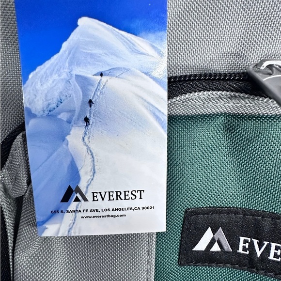 Everest Green and Gray Men's Backpack - Picture 4 of 9